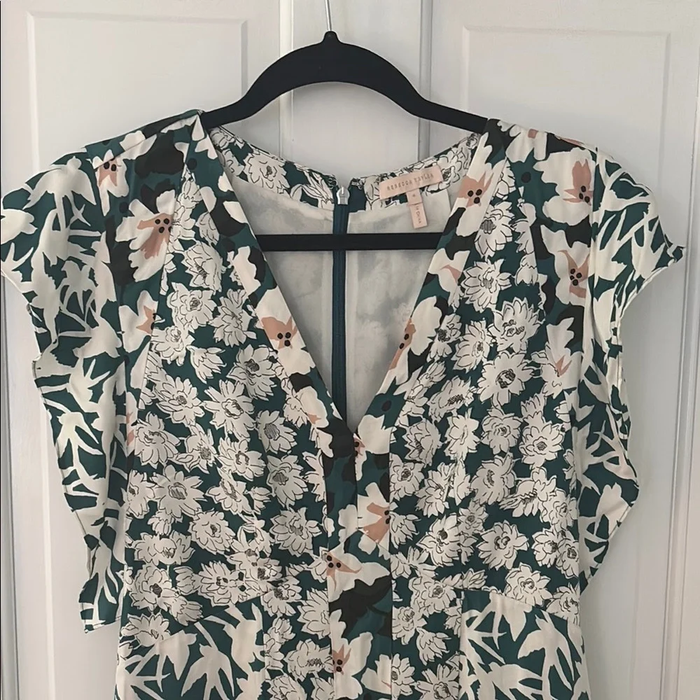 Rebecca Taylor Floral V-Neck Dress - Picture 2 of 6
